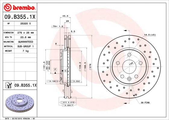 Brake Disc (25320 X)