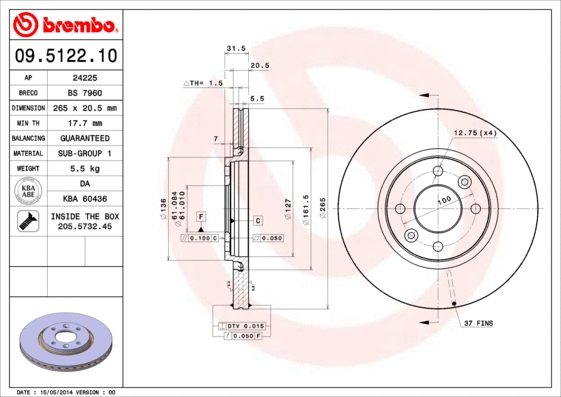 Brake Disc (24225)