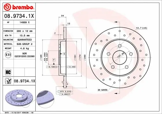 Brake Disc (14869 X)