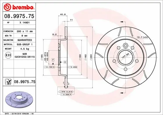 Brake Disc (X 14901)