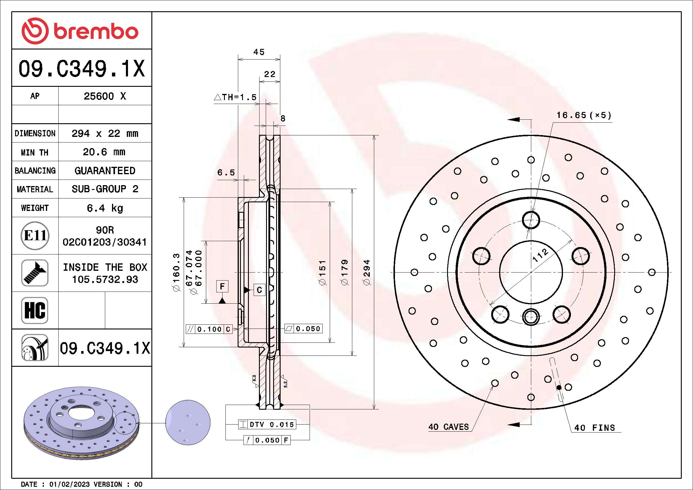 Brake Disc (25600 X)