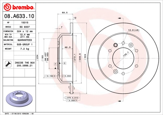 Brake Disc (15015)