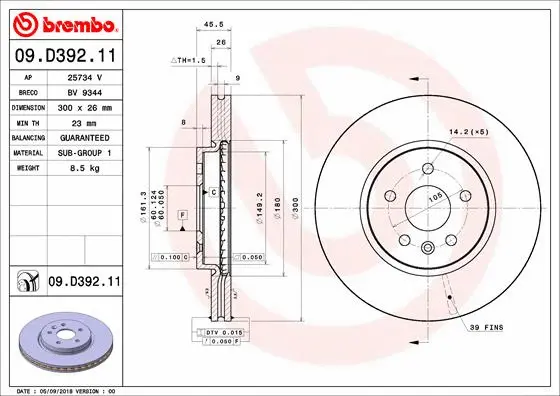 Brake Disc (25734 V)