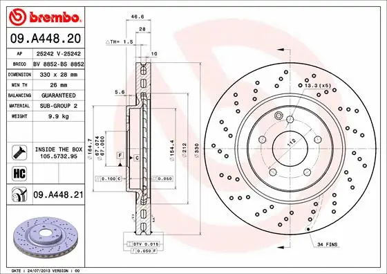 Brake Disc (25242 V)