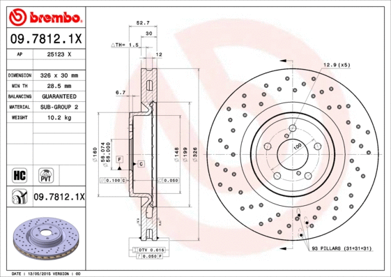 Brake Disc (25123 X)