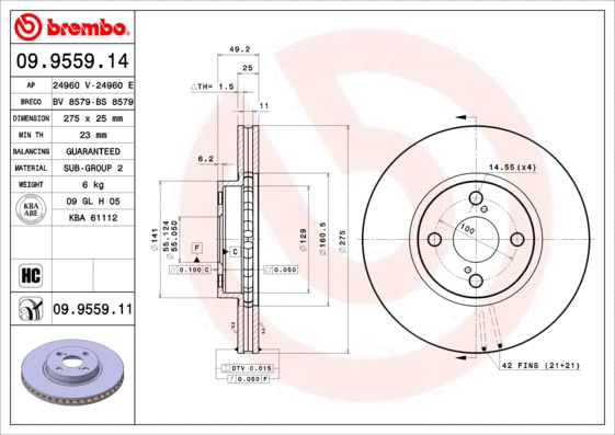 Brake Disc (24960 E)