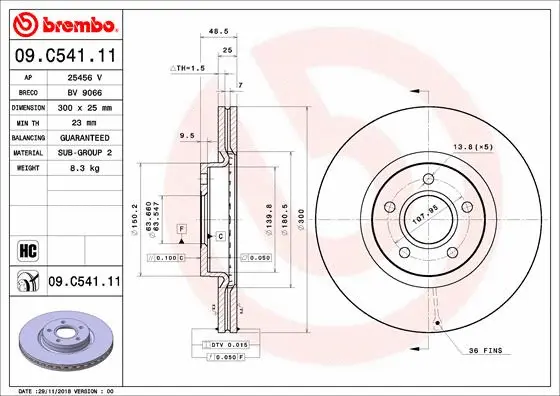 Brake Disc (25456 V)
