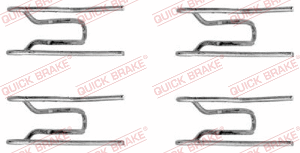 Accessory Kit, disc brake pad (109-1152)