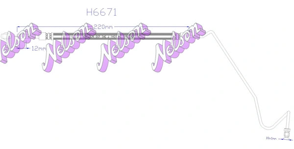 Brake Hose (H6671)
