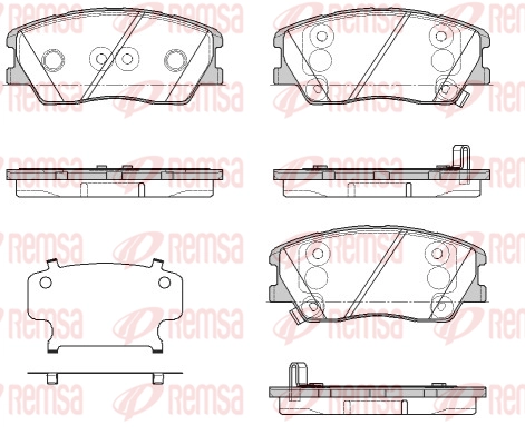 Brake Pad Set, disc brake (1884 02)