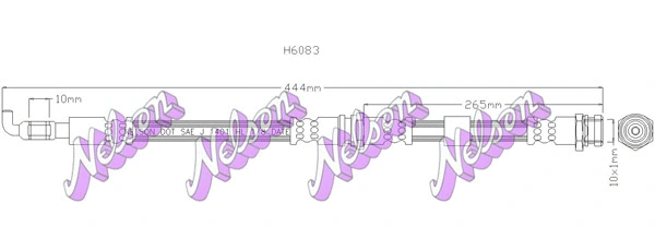 Brake Hose (H6083)