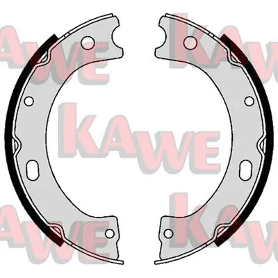 Brake Shoe Set, parking brake (09050)