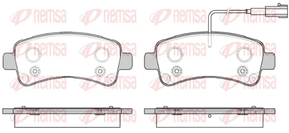 Brake Pad Set, disc brake (1588 02)