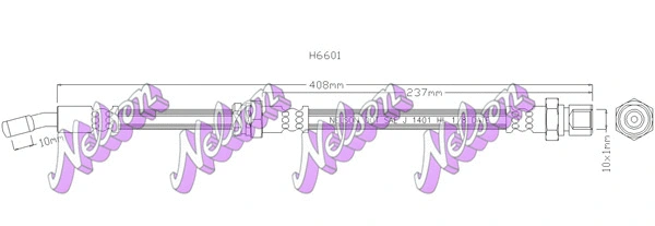 Brake Hose (H6601)