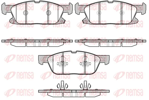 Brake Pad Set, disc brake (1657 02)