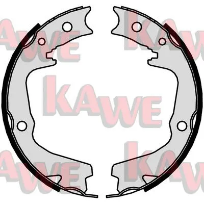 Brake Shoe Set, parking brake (01031)
