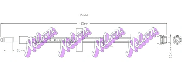 Brake Hose (H5661)