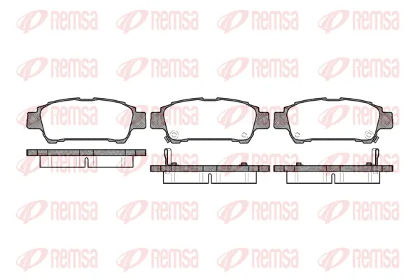 Brake Pad Set, disc brake (0820 02)