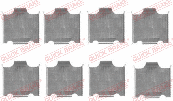 Accessory Kit, disc brake pad (109-1718)