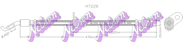 Brake Hose (H7228)