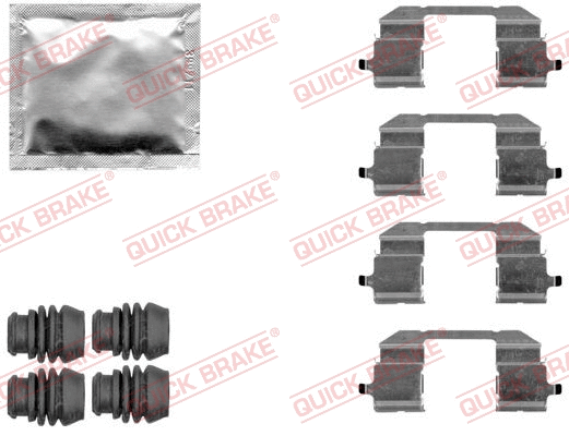 Accessory Kit, disc brake pad (109-1844)