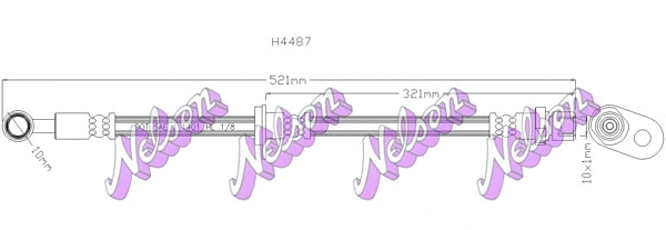 Brake Hose (H4487)