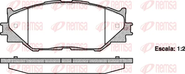 Brake Pad Set, disc brake (1201 00)