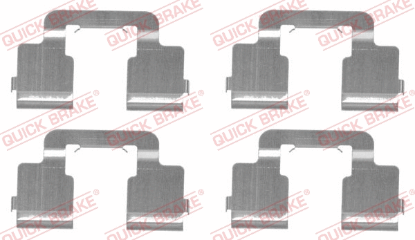 Accessory Kit, disc brake pad (109-1733)