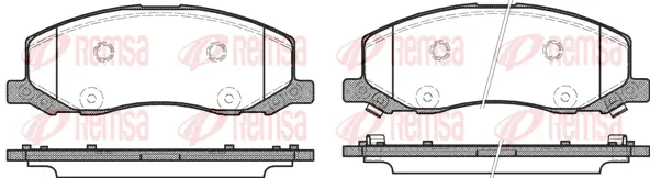 Brake Pad Set, disc brake (1386 02)