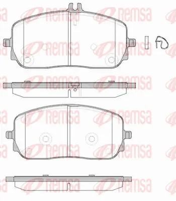 Brake Pad Set, disc brake (1826 00)