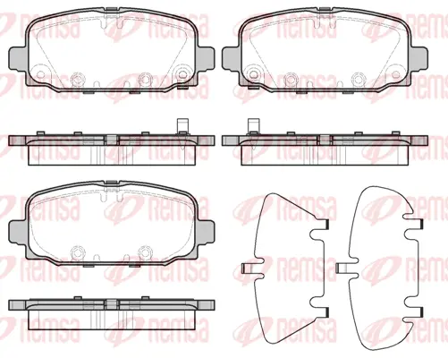 Brake Pad Set, disc brake (1796 02)