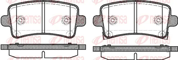 Brake Pad Set, disc brake (1388 04)