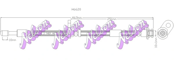 Brake Hose (H6620)
