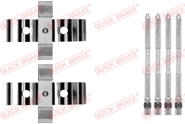 Accessory Kit, disc brake pad (109-1848)