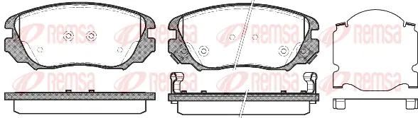 Brake Pad Set, disc brake (1385 02)