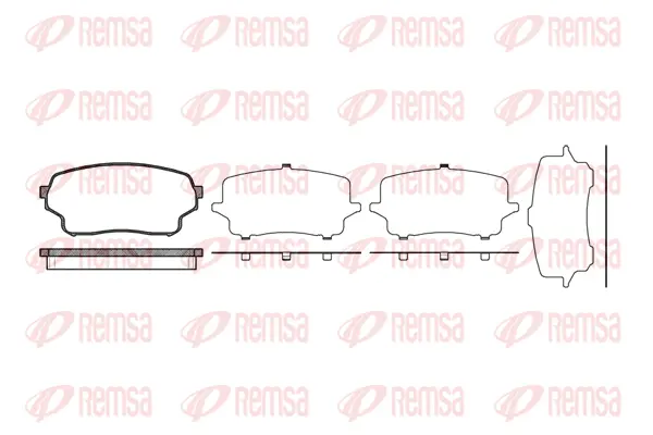Brake Pad Set, disc brake (1166 01)