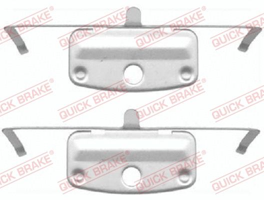 Accessory Kit, disc brake pad (109-1644)