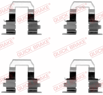 Accessory Kit, disc brake pad (109-1255)