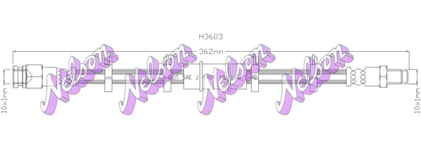 Brake Hose (H3603)