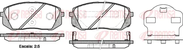 Brake Pad Set, disc brake (1302 02)