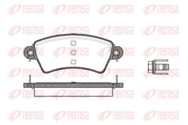 Brake Pad Set, disc brake (0726 00)