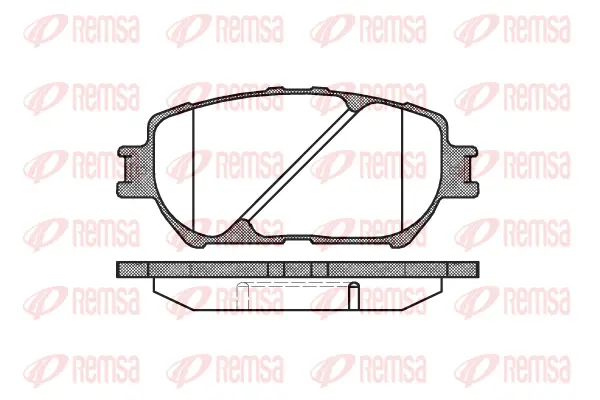 Brake Pad Set, disc brake (0884 00)