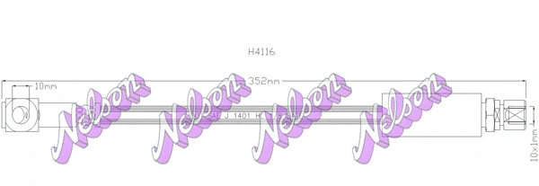 Brake Hose (H4116)