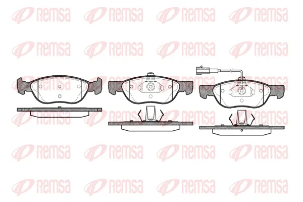 Brake Pad Set, disc brake (0587 21)