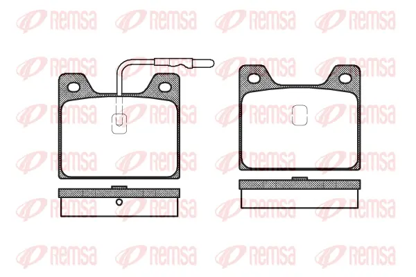 Brake Pad Set, disc brake (0068 12)