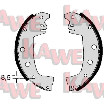 Brake Shoe Set (02970)