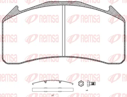 Brake Pad Set, disc brake (JCA1071.00)
