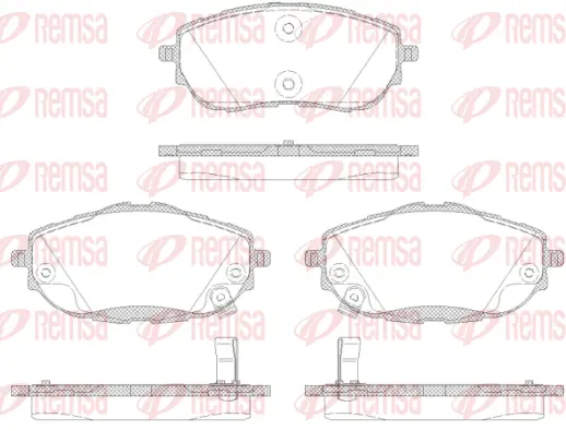 Brake Pad Set, disc brake (1561 02)