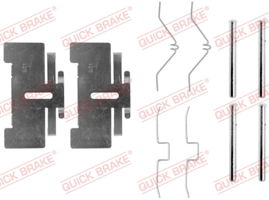 Accessory Kit, disc brake pad (109-0974)