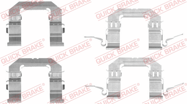 Accessory Kit, disc brake pad (109-1722)